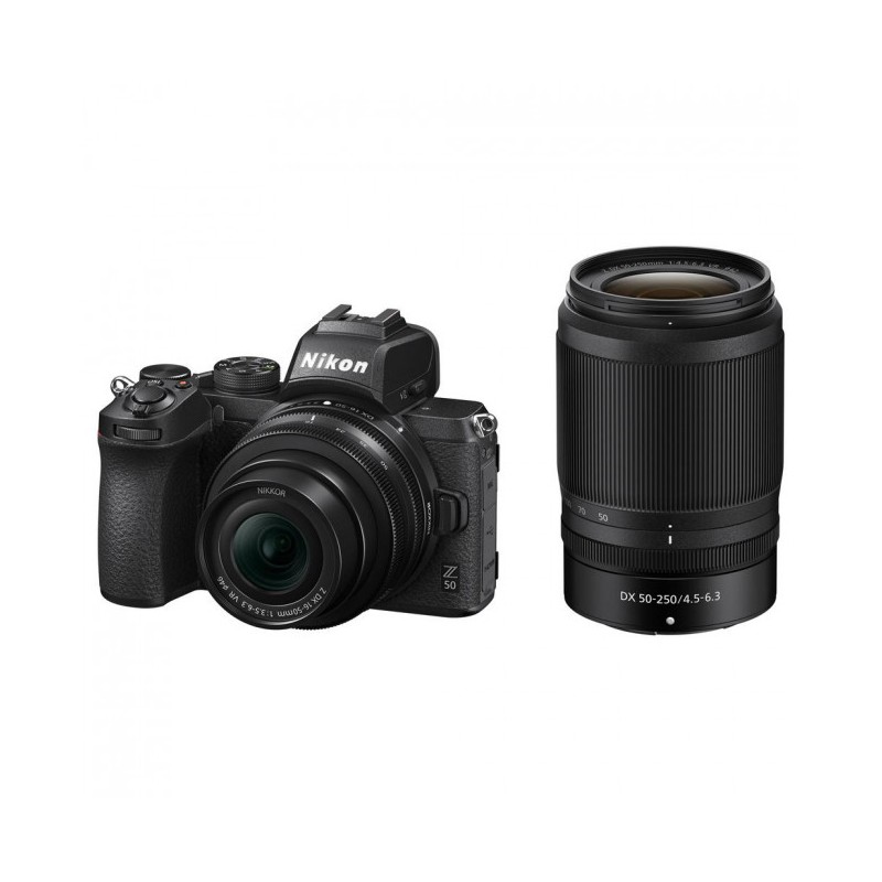 Nikon Z50 + Z DX 16-50mm f/3.5-6.3 VR +Z DX 50-250mm f/4.5-6.3 VR